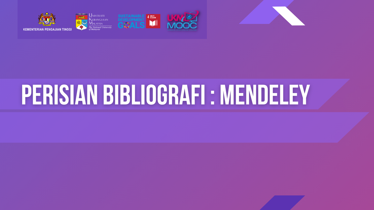 Perisian Bibliografi : Mendeley